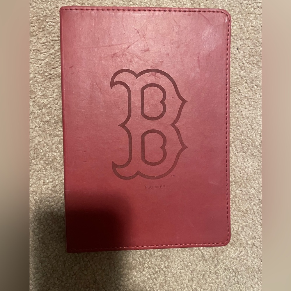 MLB Boston Red Sox Leather Embossed Notebook